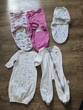 Newborn Swaddle Bundle SwaddleMe Sleep Sacks Baby Gown Set